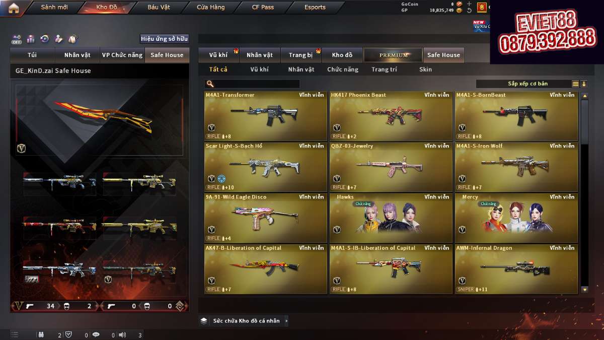 shop acc cf uy tin gia re